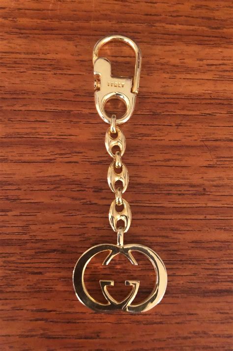 mens gucci key ring|vintage Gucci key holder.